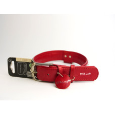 Нашийник "CoLLaR brilliance" з оздобленням "Полотно стрази" (ширина 35мм, довжина 46-60см) червоний
