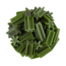 Ласощі для собак WAUDOG Treats "Стоматологічна паличка зі смаком шпинату та ванілі", 100 г