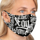 Маска захисна СoLLar з малюнком "Літери", розмір M