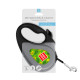 Повідець-рулетка для собак WAUDOG R-leash, малюнок "Авокадо", L, до 50 кг, 5 м, світловідбиваюча стрічка