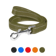 Повідець Dog Extreme з нейлону подвійний (ширина 14мм, довжина 122см) хакі