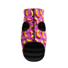 Курточка для собак WAUDOG Clothes малюнок "Банани на рожевому", XS25, В 37-40 см, С 24-27 см