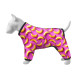 Вітровка для собак WAUDOG Clothes, малюнок "Банани на рожевому", M47, В 69-72 см, С 47-50 см