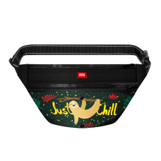 Поясна сумка-бананка WAUDOG Family для корму та аксесуарів, малюнок "Лінивець", розмір 33*17*10 см