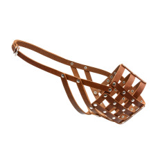 Намордник м'який "CoLLaR" №5 (кавказька вівчарка, московська сторожова, ньюфаундленд) коричневий