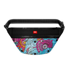 Поясна сумка-бананка WAUDOG Family для корму та аксесуарів, малюнок "Літо", розмір 33*17*10 см