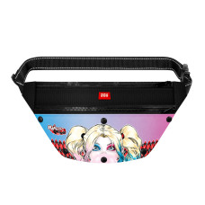 Поясна сумка-бананка WAUDOG Family для корму та акссесуарів, малюнок "Харлі Квін", розмір 33*17*10 см