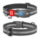 Нашийник для собак водостійкий WAUDOG Waterproof з QR паспортом, світловідбивний, пластиковий фастекс, XXL, Ш 40 мм, Дов 46-70 см, сірий