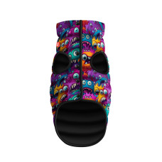 Курточка для собак WAUDOG Clothes малюнок "Зубасті монстри", S35, В 47-50 см, С 30-33 см