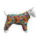 Вітровка для собак WAUDOG Clothes, малюнок "Блоки", S30, В 57-59 см, С 44-46 см