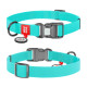 Нашийник для собак водостійкий WAUDOG Waterproof c QR паспортом, світонакоплювальний, пластикова пряжка-фастекс, Ш 20 мм, Дов 28-40 см