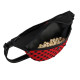 Поясна сумка-бананка WAUDOG Family для корму та аксесуарів, малюнок "Шотландка червона", розмір 33*17*10 см