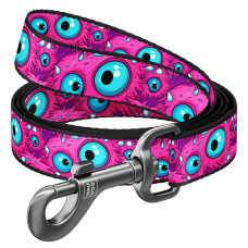 Повідець для собак нейлоновий WAUDOG Nylon, малюнок "Око монстра", L-XXL, Ш 25 мм, Дов 300 см