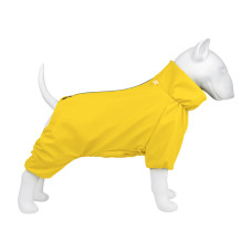 Дощовик для собак WAUDOG Clothes, водонепроникний, M35, В 59-62 см, С 37-40 см, жовтий