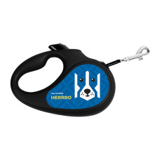 Повідець-рулетка для собак WAUDOG R-leash, малюнок "Патрон", L, до 50 кг, 5 м, світловідбиваюча стрічка