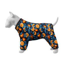 Вітровка для собак WAUDOG Clothes, малюнок "Апельсини", M35, В 59-62 см, С 37-40 см