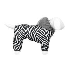 Комбінезон для собак WAUDOG Clothes малюнок "Зебра", XS25, В 36-38 см, С 24-26 см
