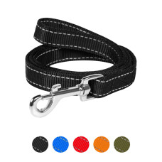 Повідець "Dog Extreme" з нейлону подвійний (ширина 25мм, довжина 122см) чорний