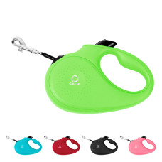 Повідець-рулетка CoLLaR для собак, розмір L, 50 кг, 5 м, світловідбивна стрічка, салатовий