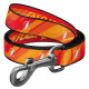 Повідець для собак нейлоновий WAUDOG Nylon, світловідбивний, малюнок "Флеш Лого", M, Ш 20 мм, Дов 122 см