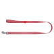 Повідець для собак з відновленої бавовни WAUDOG Re-cotton світловідбиваючий, S, Ш 15 мм, Д 500 см червоний