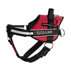 Шлея "Dog Extreme" "POLICE" №5 з ліхтариком (В:85-115см) червоний