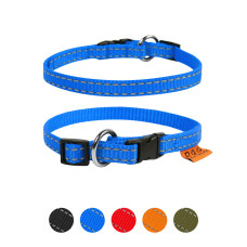 Нашийник "Dog Extreme" з нейлону регульований (ширина 14мм, довжина 23-35см), блакитний
