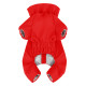 Дощовик для собак WAUDOG Clothes, водонепроникний, L50, В 70-74 см, С 47-50 см, червоний