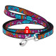 Повідець для собак нейлоновий WAUDOG Nylon, малюнок "Літо" , Ш 10 мм, Дов 122 см