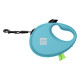 Повідець-рулетка для собак WAUDOG R-leash з контейнером для пакетів, світловідбивна стрічка, M, до 20 кг, 5 м, блакитний