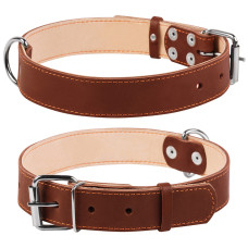 Нашийник "CoLLaR" подвійний (ширина 35мм, довжина 48-63см) коричневий