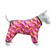 Вітровка для собак WAUDOG Clothes, малюнок "Банани на рожевому", S40, В 56-59 см, С 37-40 см