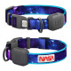 Нашийник для собак з підсвічуванням WAUDOG LED, NASA21, Type-C, M-L, Ш 25 мм, Дов 41-62 cm