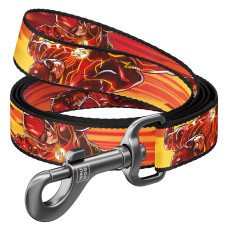 Повідець для собак нейлоновий WAUDOG Nylon, малюнок "Швидкість Флеша", M, Ш 20 мм, Дов 122 см