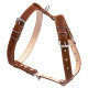 Шлея "CoLLaR" подвійна для середніх собак (ширина 25мм, А:49-68см, В:68-80см) коричневий
