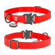 Нашийник для собак водостійкий WAUDOG Waterproof c QR паспортом, металічна пряжка-фастекс, Ш 25 мм, Дов 34-49 см, червоний