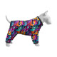Вітровка для собак WAUDOG Clothes, малюнок "Зубасті монстри", S30, В 57-59 см, С 44-46 см