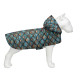 Дощовик-накидка з капюшоном для собак WAUDOG Clothes, малюнок "Луска", XXS, А 23-26 см, B 30-36 см, С 15-20 см
