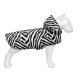 Дощовик-накидка з капюшоном для собак WAUDOG Clothes, малюнок "Зебра", XXS, А 23-26 см, B 30-36 см, С 15-20 см